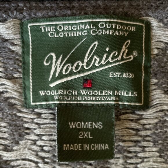 Woolrich Women's Berwyn Button Up V-Neck Sweater Vest Charcoal Heather Cotton Si - Picture 4 of 8